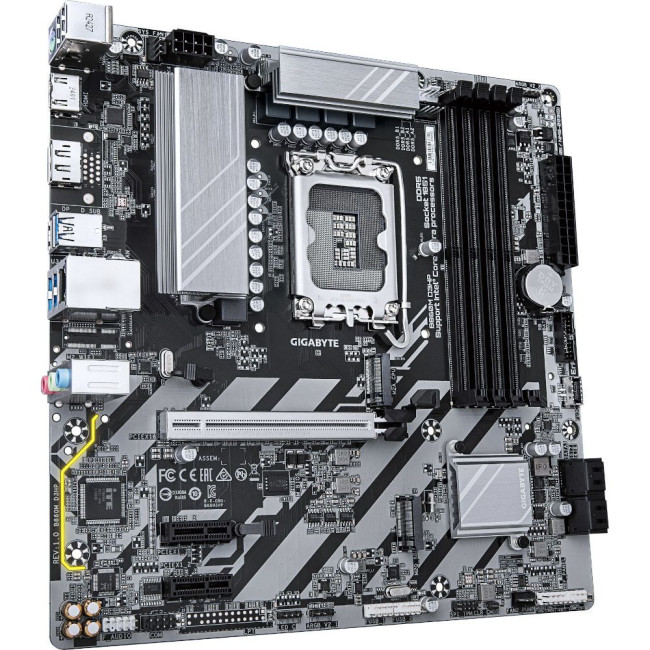 Mатеринська плата s1851 Intel B860 DP/HDMI  2xM.2 GbE LAN mATX GIGABYTE B860M D3HP