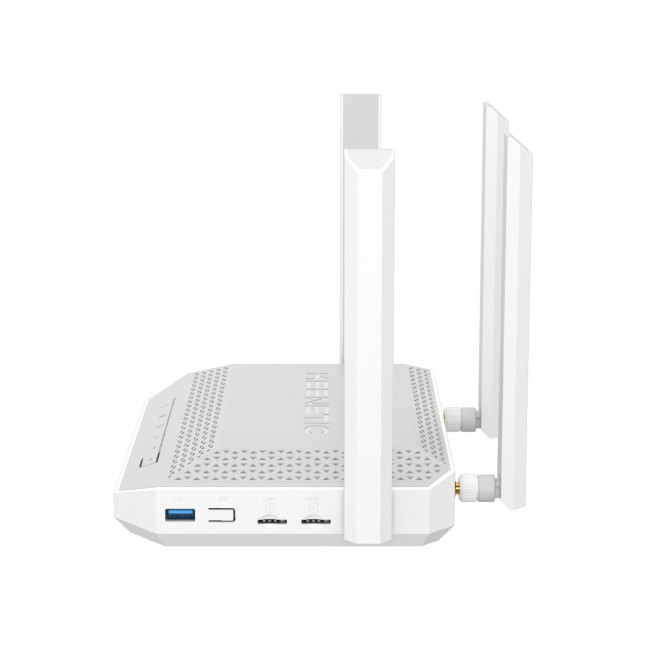 Інтернет-центр WIFI AX3000, LTE-модем cat 6, 2 × nano-SIM, 5хGigabit, USB3.0 KEENETIC Keenetic Hopper 4G+(KN-2312)
