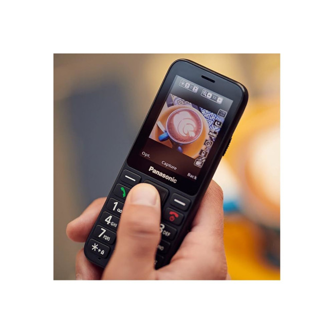 Мобільний телефон чорний PANASONIC KX-TU250EXB