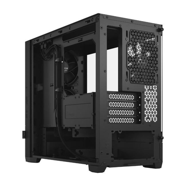 Корпус micro ATX без БЖ, чорний, скло Pop Mini Silent Black TG FRACTAL DESIGN Pop Mini Silent Black TG (FD-C-POS1M-02)