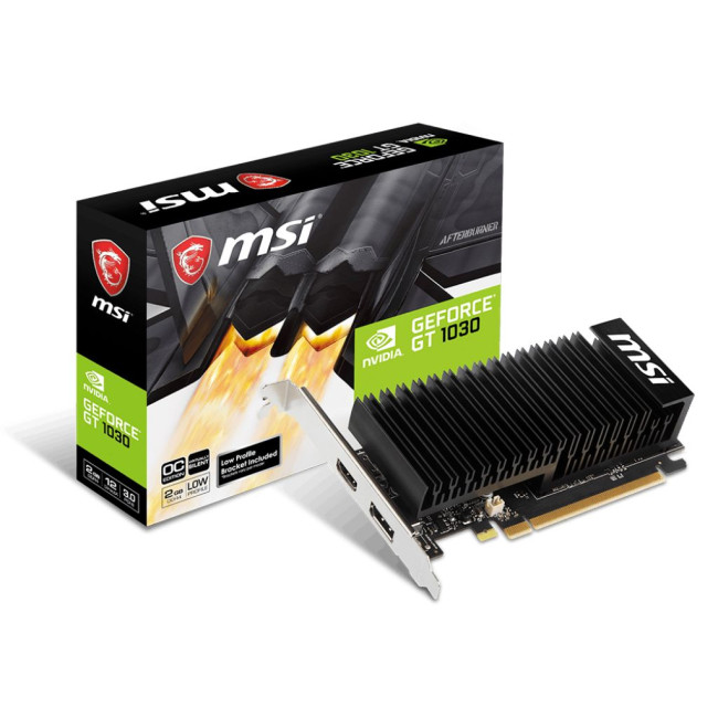 Відеокарта nVidia GT1030/LP/OC/2GB/DDR4/1430MHz MSI GeForce GT 1030 2GHD4 LP OC