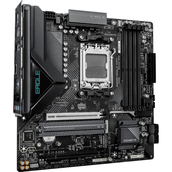 Mатеринська плата sAM5 AMD B850 2xDP/HDMI 2xM.2 2.5GbE LAN mATX GIGABYTE B850M EAGLE WIFI7