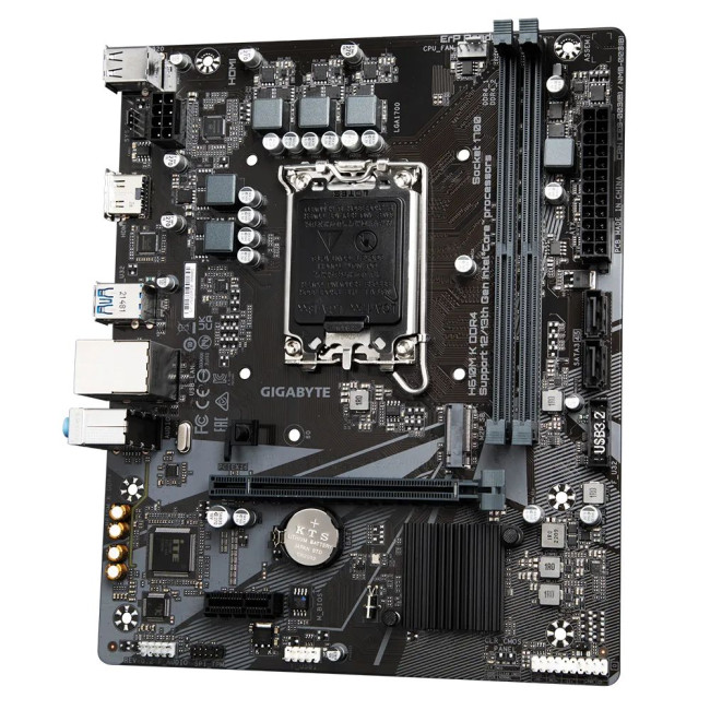 Mатеринська плата s1700 Intel H610 HDMI 1xM.2 GbE LAN mATX GIGABYTE H610M K DDR4