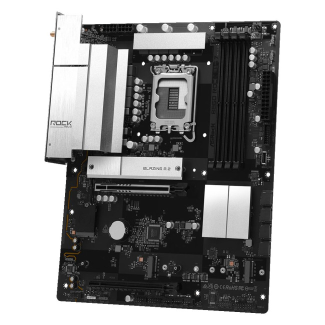 Mатеринська плата s1851 Intel B860 4xDDR5 HDMI 3xM.2 2.5GbE LAN ATX ASROCK B860 ROCK WIFI 7