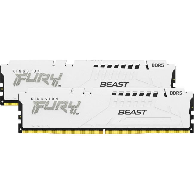 модуль пам'яті 32Gb DDR5 6000MHz Fury Beast White (2x16) EXPO+XMP KINGSTON KF560C36BWE2K2-32