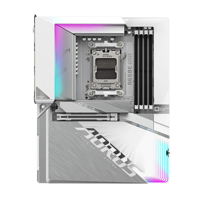 Mатеринська плата sAM5 AMD B650 DP(USB-C)/2xHDMI 3xM.2  2.5GbE LAN ATX GIGABYTE B650E AORUS STEALTH ICE