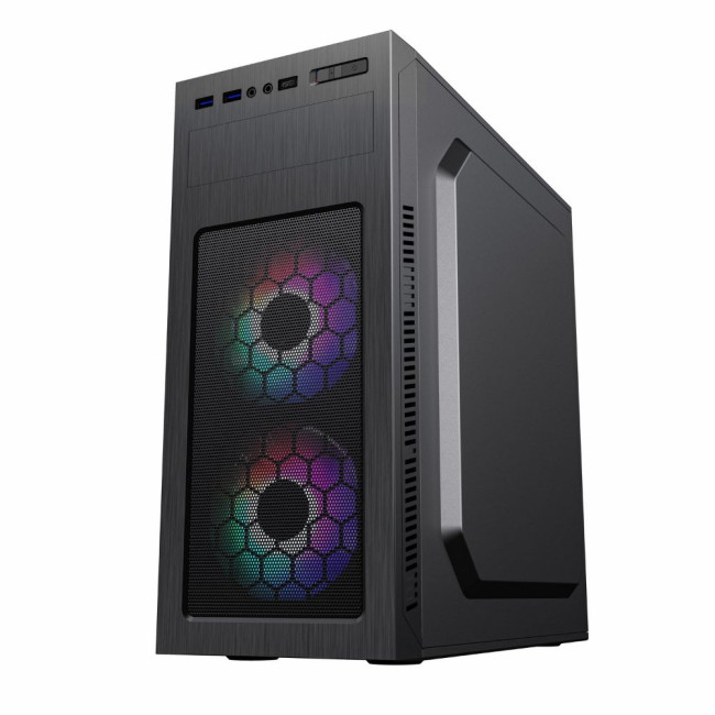 Корпус комп'ютерний Midi Tower з блоком живлення ATX, Micro ATX, Mini ITX ;GM-500B;2usb 3.0+1Type-C GAMEMAX MT525-2U3TYC-500B