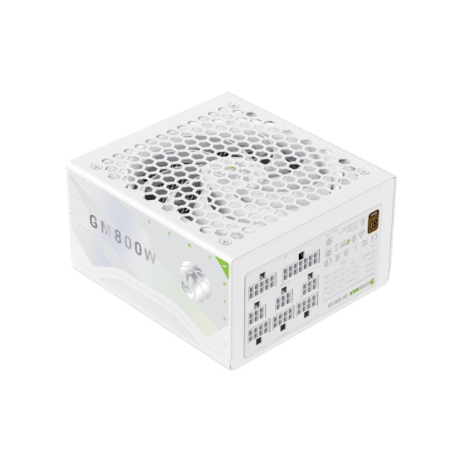 Блок живлення ATX 800W, 80+ Bronze, 140mm Ultra Silent Fan OVP / UVP/ SIP / OCP/ OLP/ OPP/ SCP GAMEMAX GM 800B WH Fully-modular New