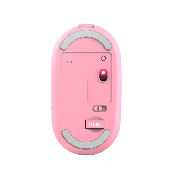 Миша бездротова Puck Rechargeable Wireless Ultra-Thin Mouse Pink 1600 Dpi TRUST Puck Mouse pink (24125)