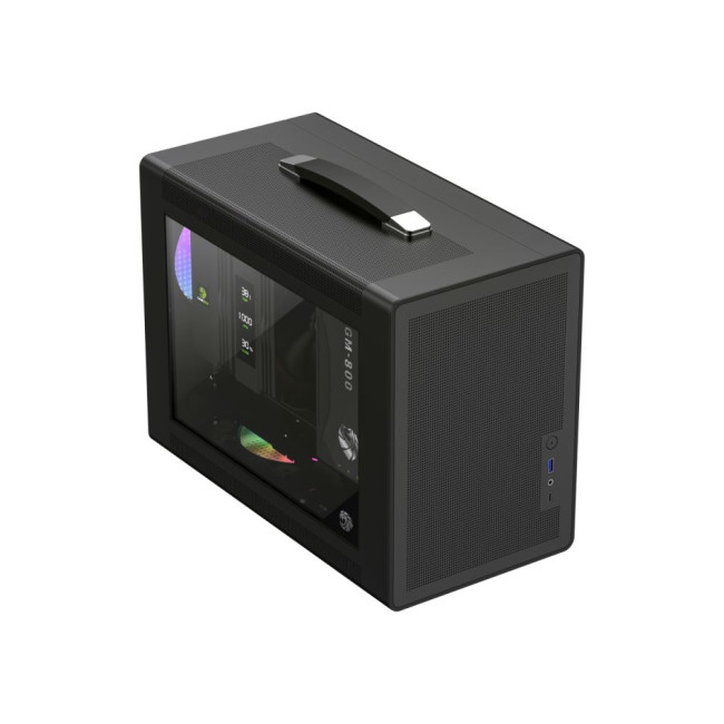 Корпус Mini Tower без блока живлення U-ATX(244*185mm),  FLEX-ATX(229*191mm)、ITX(170*170mm), 1*usb 3. GAMEMAX Spark Air BK