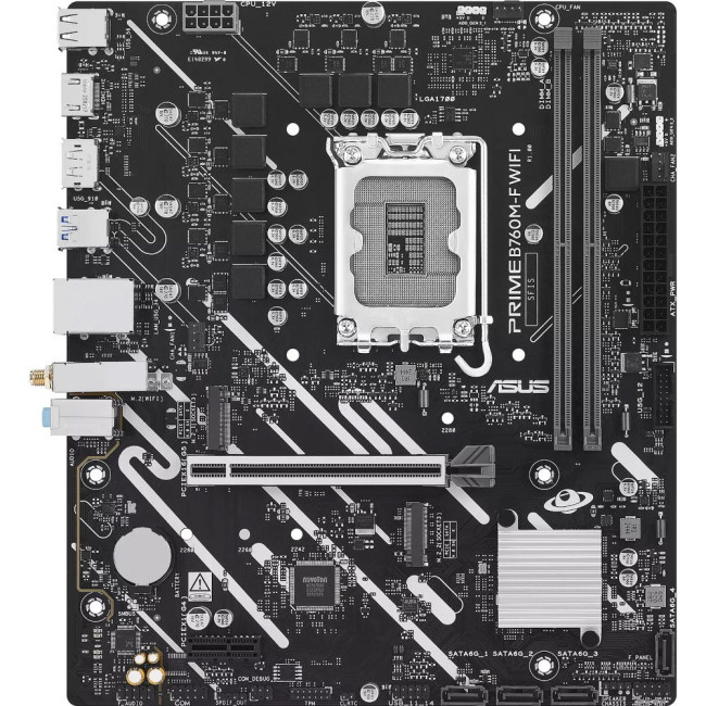 материнська плата s1700/2DDR5/HDMI/DP/2PCIe/4SATA/2M.2 ASUS PRIME B760M-F WIFI