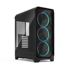 Корпус E-ATX (до 277 мм) без БЖ, чорний, RGB, затемнене скло, Meshify 3 Black RGB TG Light Tint FRACTAL DESIGN Meshify 3 Black RGB TG LT (FD-C-MES3A-06)