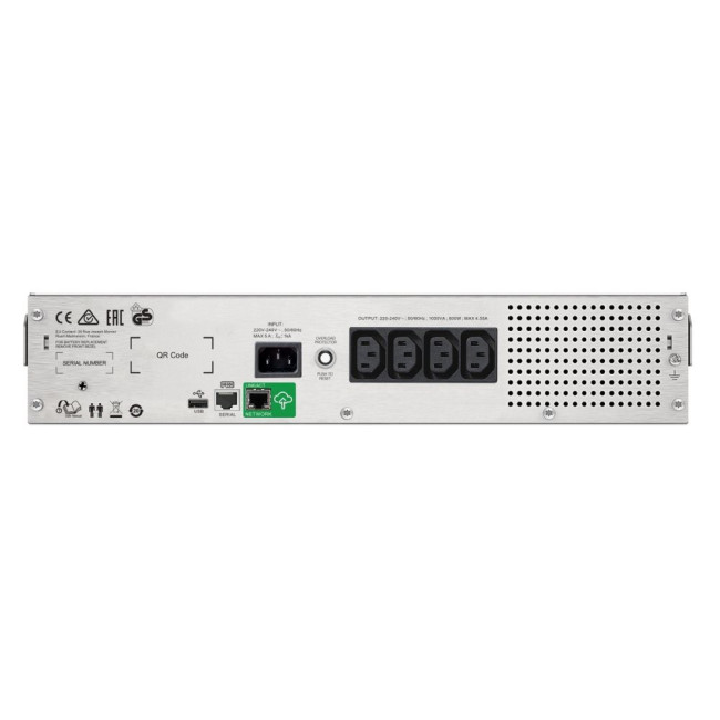 ДБЖ 900W/1500VA,L-I,USB,LCD,SmartConnect,RM2U APC SMC1500I-2UC