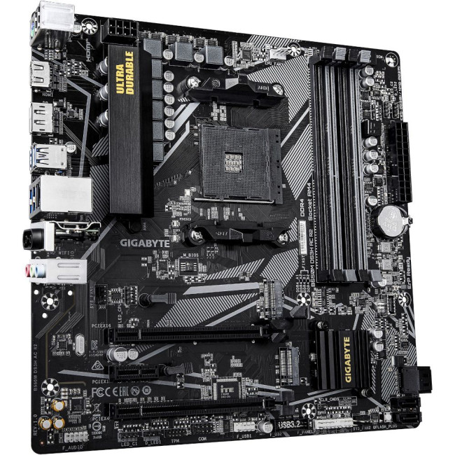 Материнська плата sAM4 AMD B550 HDMI/DP 2xM.2 GbE Lan mATX GIGABYTE B550M DS3H AC R2