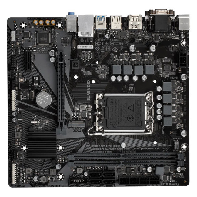 Mатеринська плата s1700 Intel H610 2xDDR5 2xDP/HDMI/VGA 1xM.2 GbE LAN mATX GIGABYTE H610M S2H V2