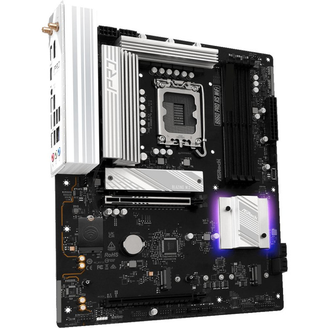 Mатеринська плата s1851 Intel B860 4xDDR5 DP/HDMI 4xM.2 2.5GbE LAN ATX ASROCK B860 PRO RS WIFI
