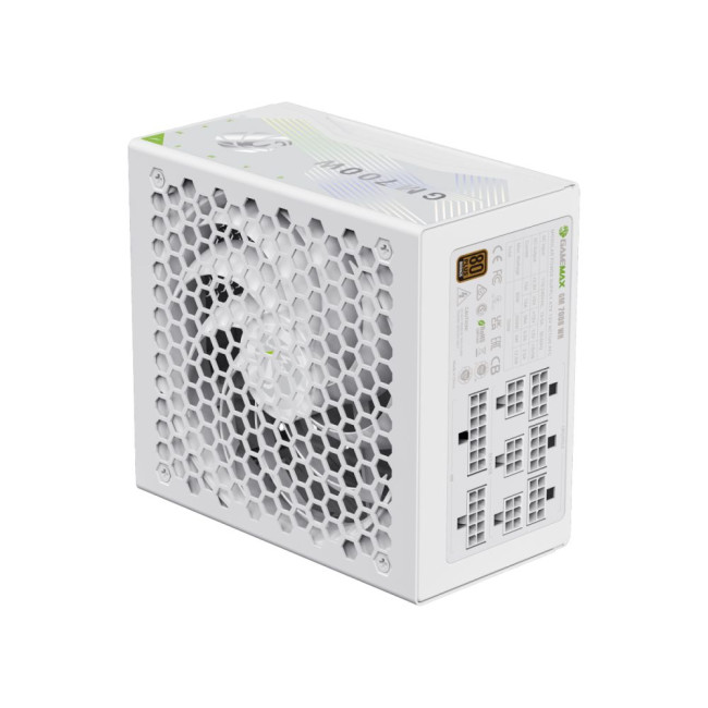 Блок живлення ATX 700W, 80+ Bronze, 140mm Ultra Silent Fan OVP / UVP/ SIP / OCP/ OLP/ OPP/ SCP GAMEMAX GM 700B WH Fully-modular New