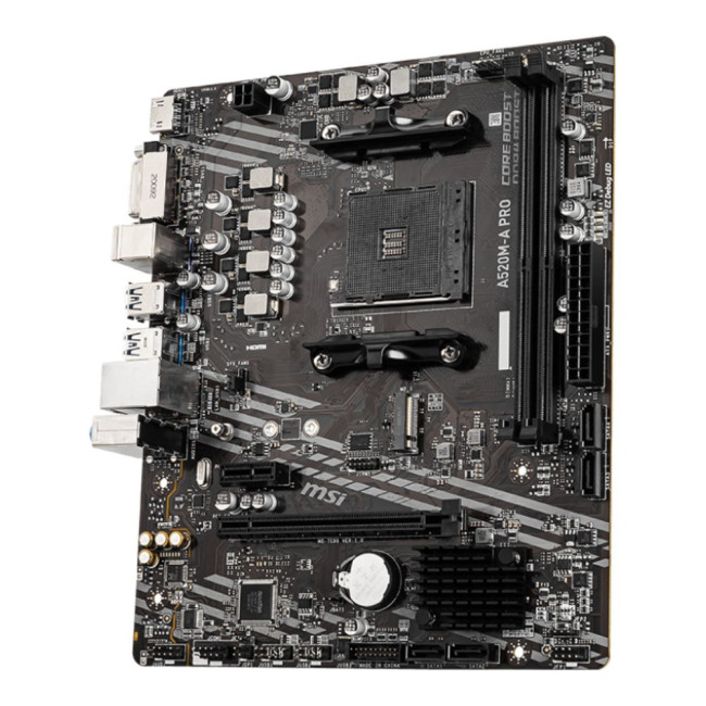 материнська плата sAM4/2DDR4/DVI/HDMI/2PCIe/4SATA/M.2 MSI A520M-A PRO
