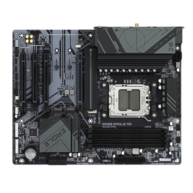 Mатеринська плата sAM5 AMD B650 DP/HDMI 3xM.2  GbE LAN ATX GIGABYTE B650 EAGLE