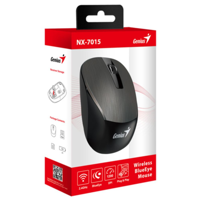 миша бездротова Chocolate, ukr 1600 dpi GENIUS NX-7015 (31030019401)
