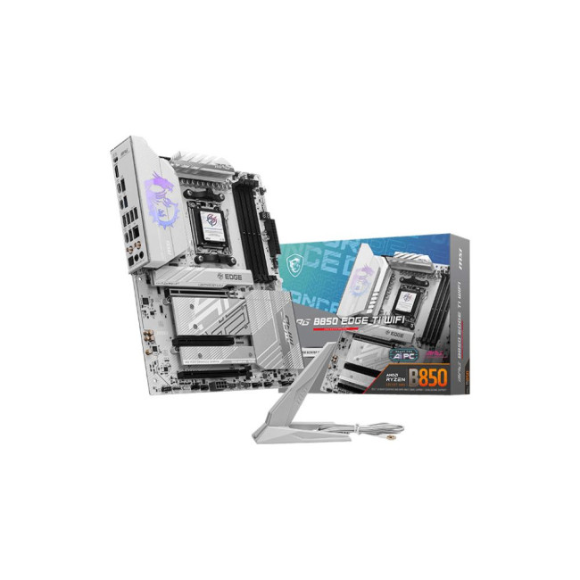 материнська плата sAM5/4DDR5/HDMI/4PCIe/4M.2/4SATA/LAN5Gb MSI MPG B850 EDGE TI WIFI