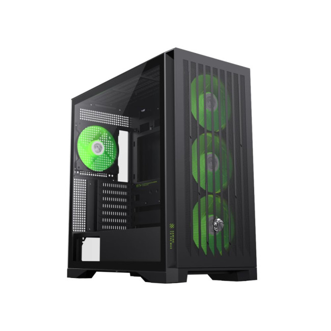 Корпус Tower E-ATX без блока живлення , загартоване скло E-ATX,ATX, M-ATX,ITX, Tempered Glass,Mesh,2 GAMEMAX LEADER 2 BK
