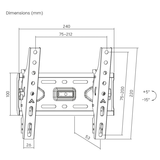 Кронштейн Brateck KL36-22T BRATECK KL36-22T