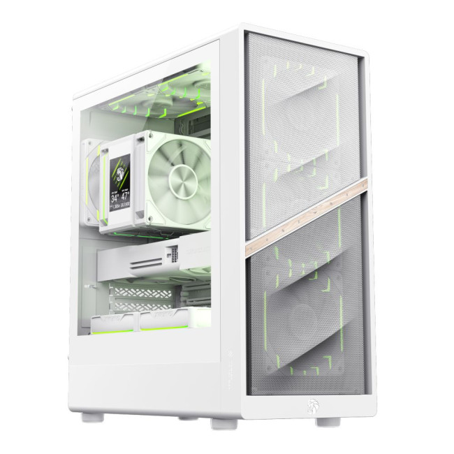 Корпус комп'ютерний Mini Tower без блока живлення  M-ATX,ITX, Tempered Glass,Mesh,USB2.0*1,USB3.0*1, GAMEMAX AERIS 330 MW