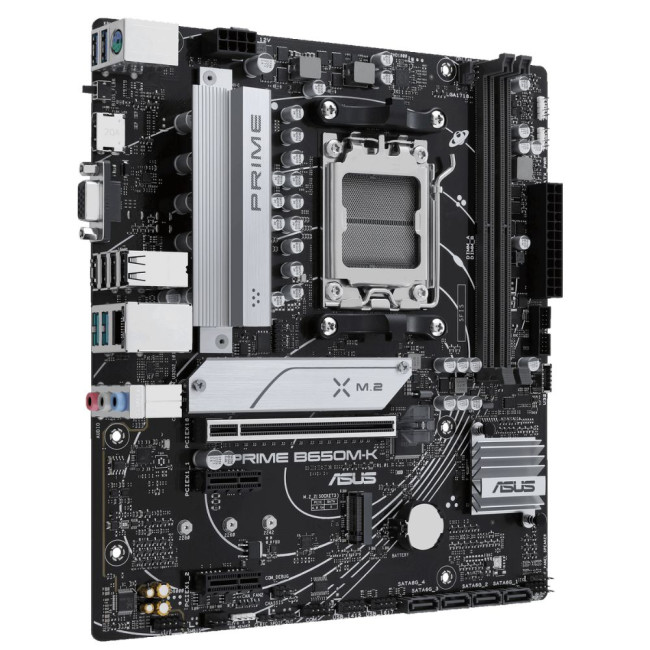 материнська плата sAM5/2DDR5/VGA/HDMI/3PCIe/2M.2/4SATA/LAN2.5Gb ASUS PRIME B650M-K