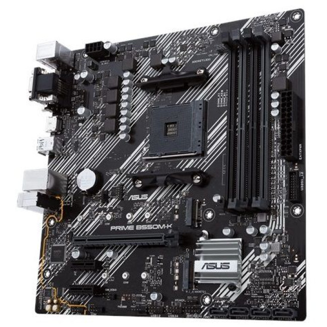 материнська плата sAM4 4DDR4/VGA/DVI/HDMI/3*PCIe/2xM.2 ASUS PRIME B550M-K