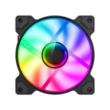 Кулер для корпусу 120 мм, 3pin(F),SM2.5-4PIN(M) SATA, 2PIN LED, ARGB HUB, чорна рамка FN12A-M6I GAMEMAX FN12A-M6I