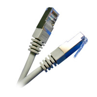 Патч-корд RJ45, FTP 5e, 3.0m,24AWG, CU, сірий KINGDA KD-PAFT4300GY