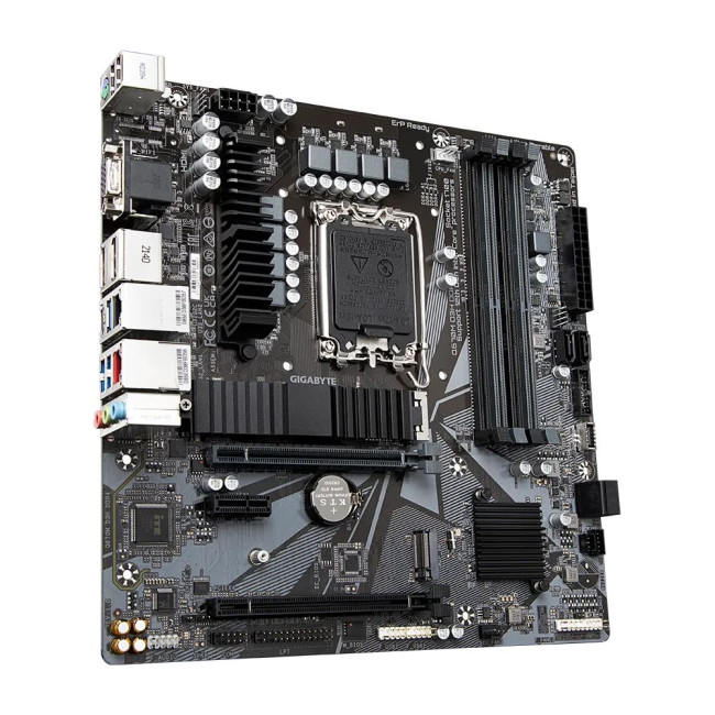 Mатеринська плата s1700 Intel Q670 HDMI/2xDP/VGA 2xM.2 2.5+1GbE LAN mATX GIGABYTE Q670M D3H DDR4