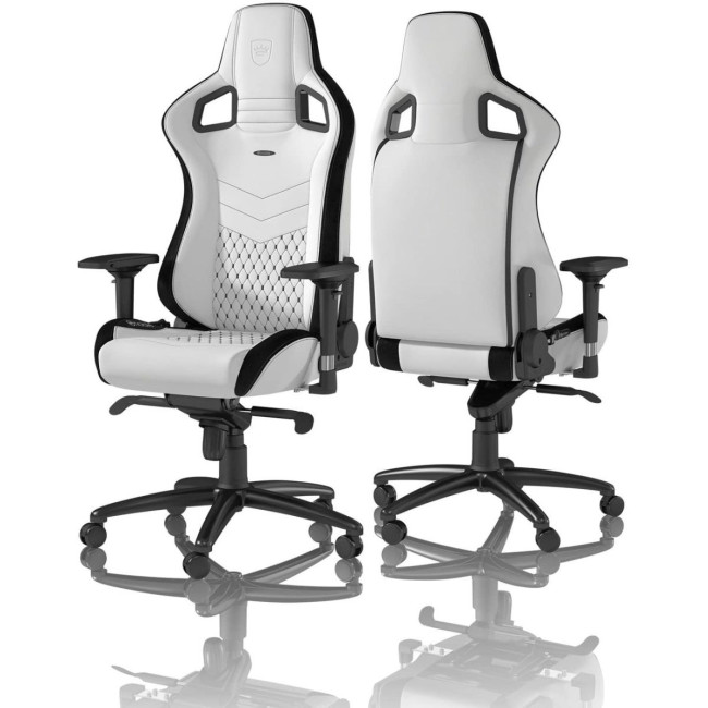 Крісло геймерське Noblechairs NOBLECHAIRS EPIC White/Black (NBL-PU-WHT-001)