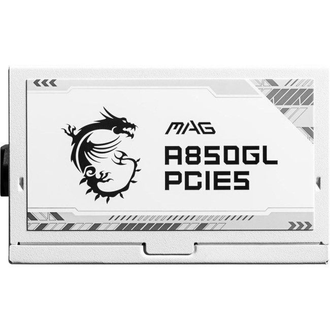 Блок живлення MSI ATX 850W MAG A850GL PCIE5 WHITE, EU, 850W, Fully-Modular, 80 Plus Gold, Color Box MSI MAG A850GL PCIE5 WHITE