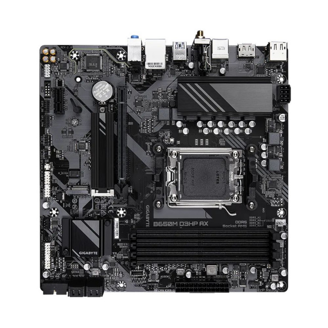Mатеринська плата sAM5 AMD B650 2xDP/HDMI 2xM.2  2.5GbE LAN mATX GIGABYTE B650M D3HP AX