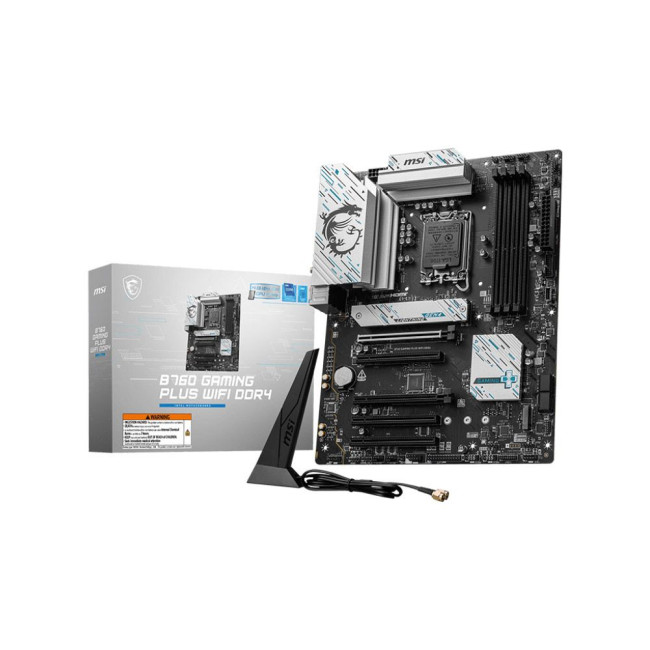 материнська плата s1700/4DDR4/HDMI/DP/5PCIe/4SATA/ 2M.2/LAN2.5Gb B760 GAMING PLUS WIFI DDR4