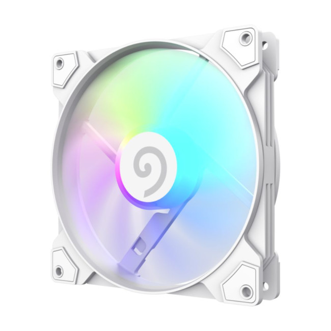 Кулер для корпусу 140 мм, 4pin(M/F)/3pin(M/F), ARGB, PWM, білий FN14A-S5-W GAMEMAX FN14A-S5-W