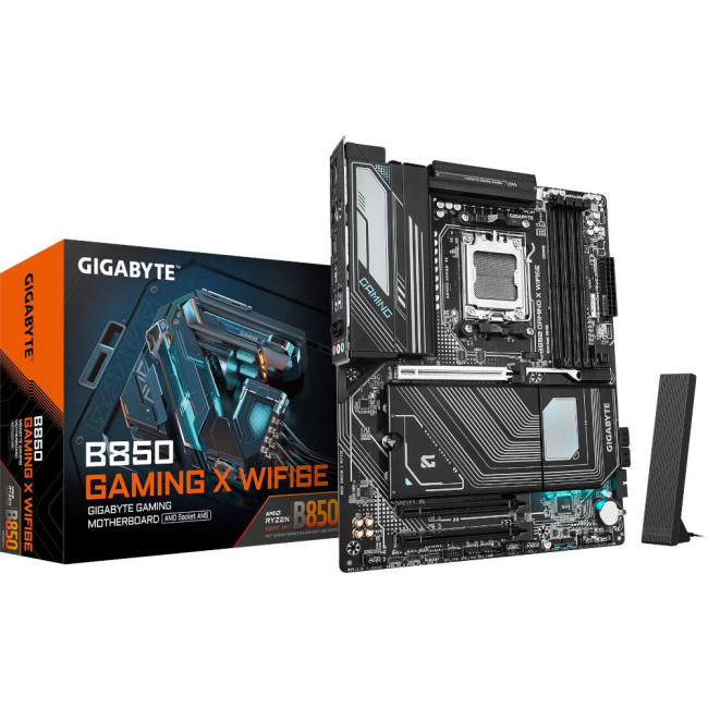 Mатеринська плата sAM5 AMD B850 HDMI/DP 3xM.2 2.5GbE LAN ATX GIGABYTE B850 GAMING X WIFI6E