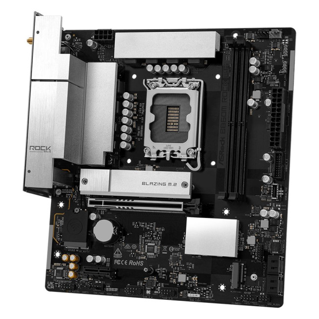 Mатеринська плата s1851 Intel B860 2xDDR5 DP/HDMI 2xM.2 2.5GbE LAN mATX ASROCK B860M ROCK WIFI