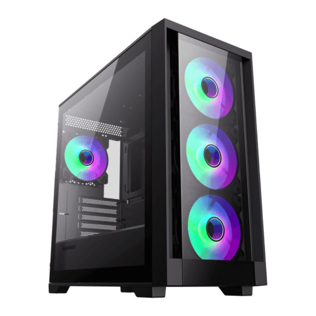 Корпус Micro ATX без блока живлення, закалене скло GAMEMAX Defender TG