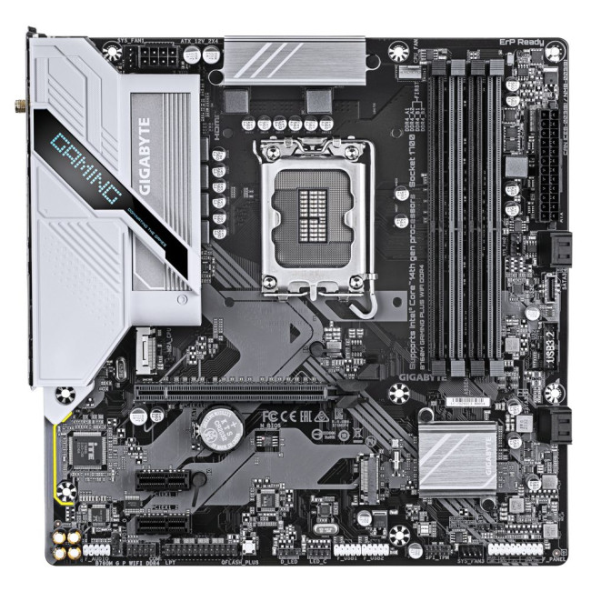 Mатеринська плата s1700 Intel B760 HDMI/DP  2xM.2 GbE LAN mATX GIGABYTE B760M GAMING PLUS WIFI DDR4