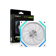 Кулер для корпусу 120 мм, 4pin(M/F)/3pin(M/F), ARGB, PWM, білий, реверсивний FN12A-N2-RW GAMEMAX FN12A-N2-RW