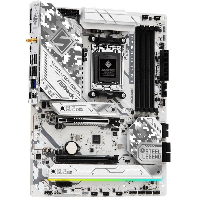 Mатеринська плата sAM5 AMD B650 4xDDR5 HDMI/DP 3xM.2 2.5GbE LAN ATX ASROCK B650 STEEL LEGEND WIFI
