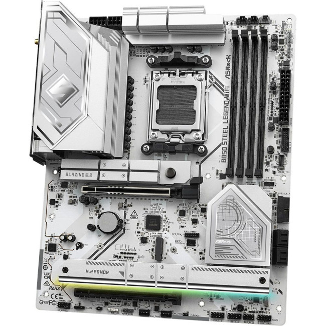 Mатеринська плата sAM5 AMD B850 4xDDR5 HDMI 4xM.2 2.5GbE LAN ATX ASROCK B850 STEEL LEGEND WIFI