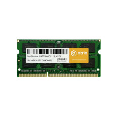 модуль пам'яті 8Gb DDR3 1600MHz sodimm 1.35V ATRIA UAT31600CL11SLK1/8