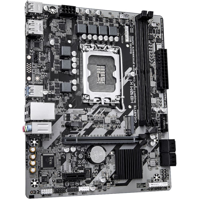 Mатеринська плата s1851 Intel H810 HDMI/DP  1xM.2 GbE LAN mATX GIGABYTE H810M K