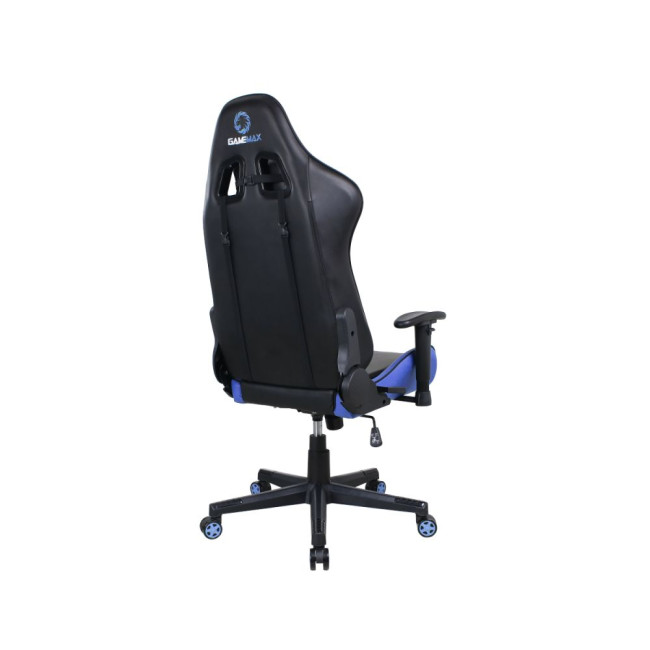 Геймерське крісло Gamemax GCR09 Blue синього кольору, зручне, ергономічне GAMEMAX GCR09 Blue
