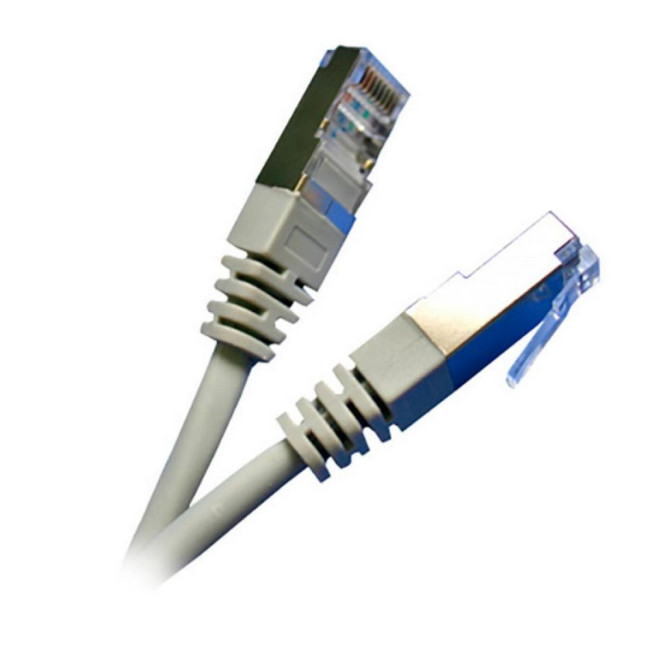 Патч-корд RJ45, FTP 5e, 2.0m,24AWG, CU, сірий KINGDA KD-PAFT4200GY