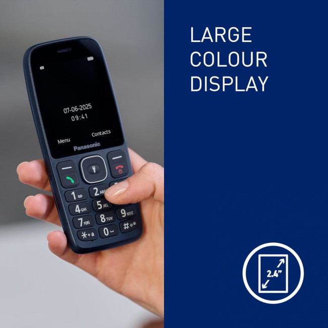 Мобільний телефон блакитний PANASONIC KX-TF400EXC